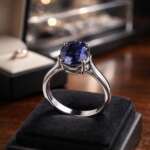 Women’s Sapphire Ring – Sterling Silver